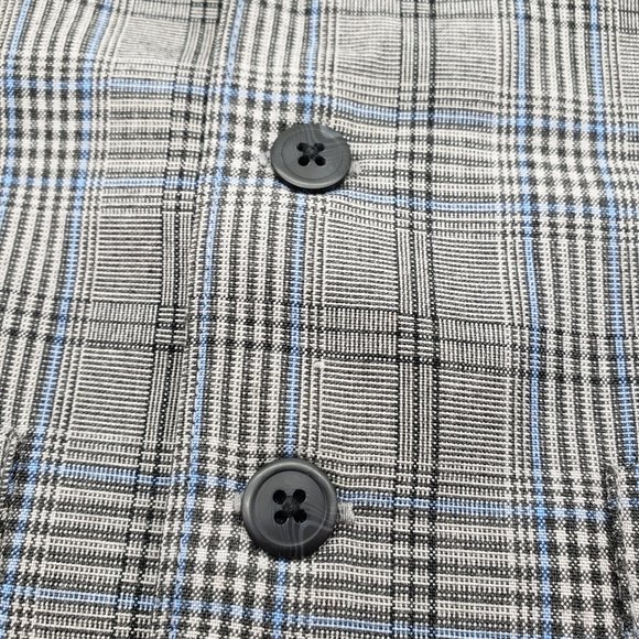 Boys Dress Suit Vest Gray Plaid 4 Buttons with Pockets Size 5 - Picture 6 of 6